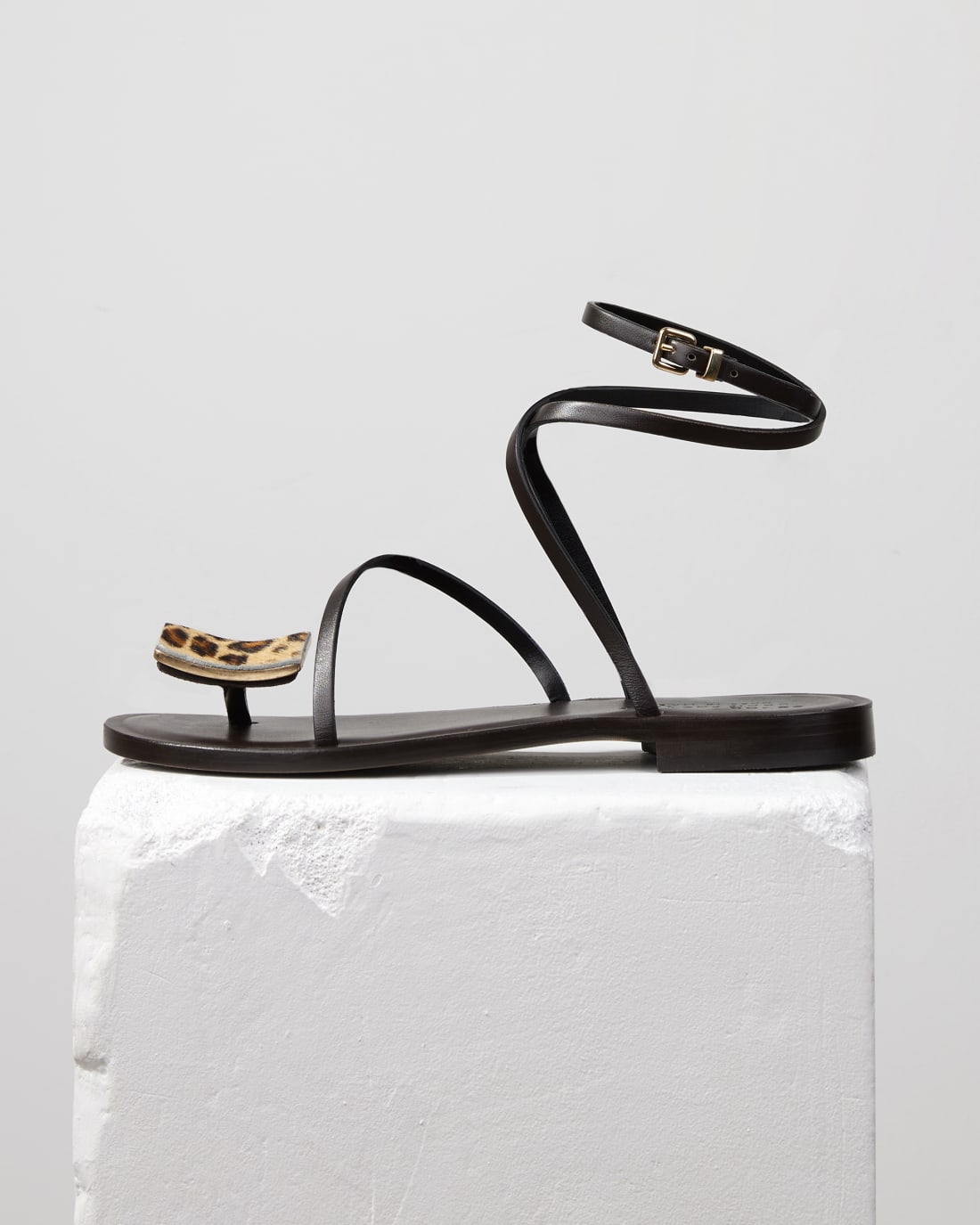 Леопардовые кожаные босоножки - Main image