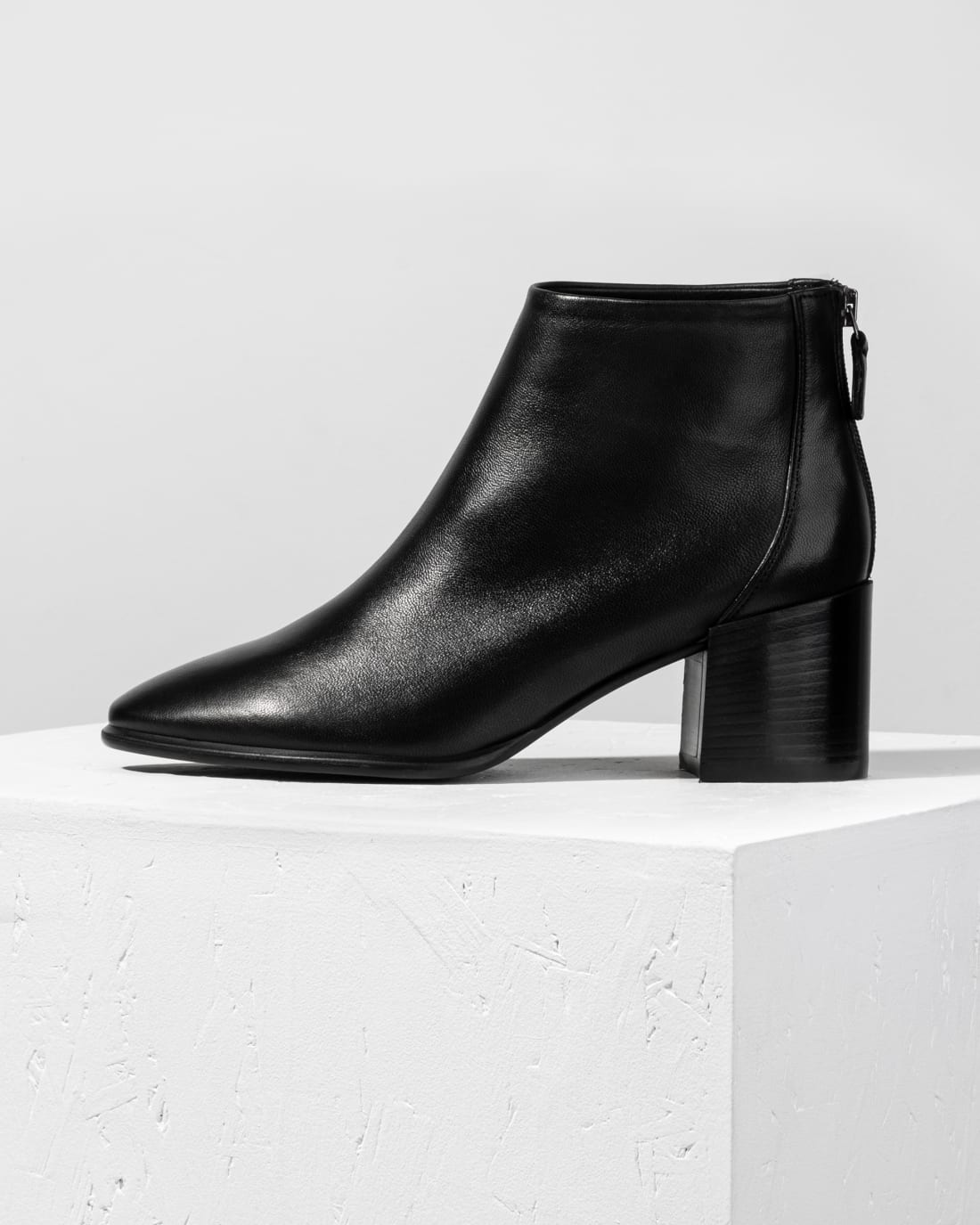 Черные ботильоны из натуральной кожи - Image 1 of 5