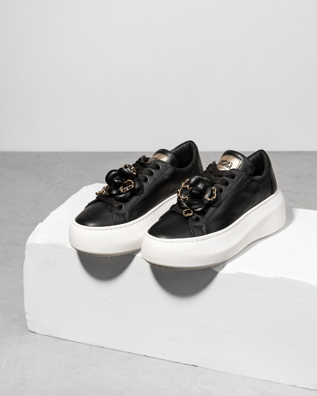 Чёрные кожаные кеды - Image 2 of 4