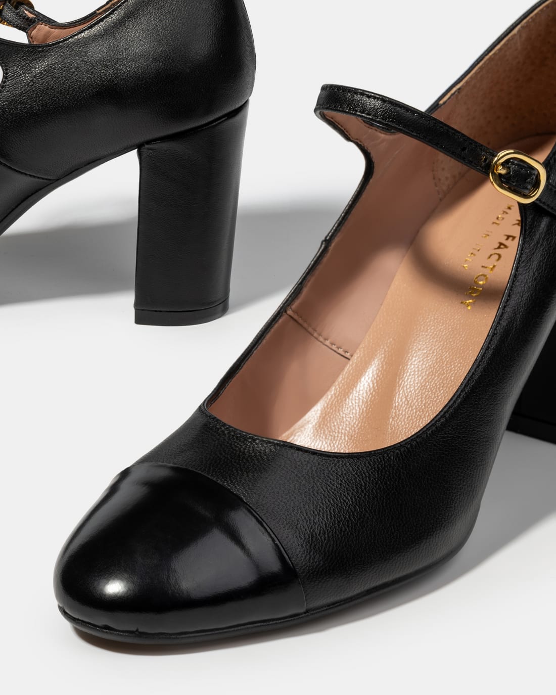 Черные кожаные туфли на каблуке - Image 4 of 4