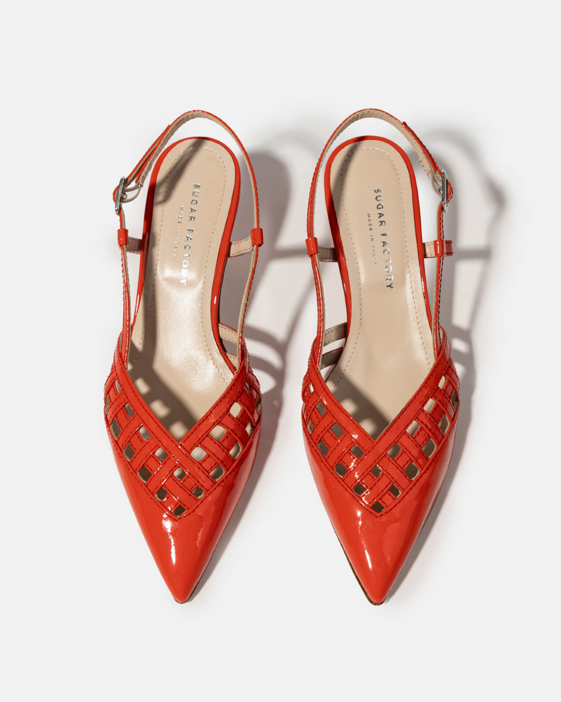 Красные лакированные туфли на каблуке - Image 3 of 5