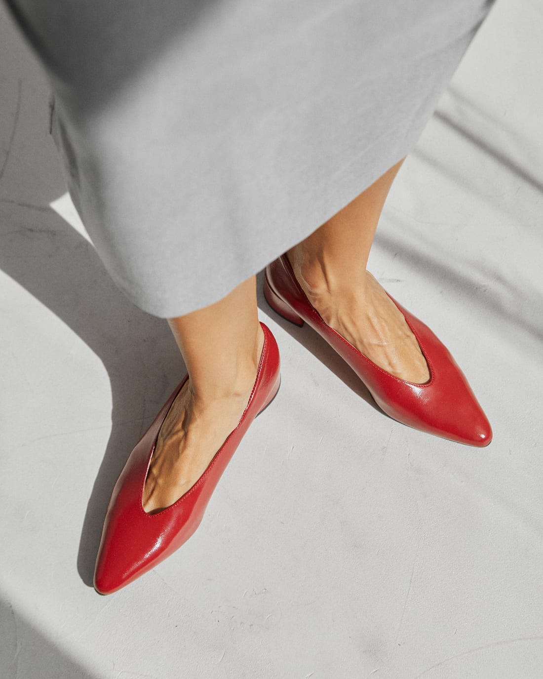 Красные кожаные туфли - Image 5 of 5