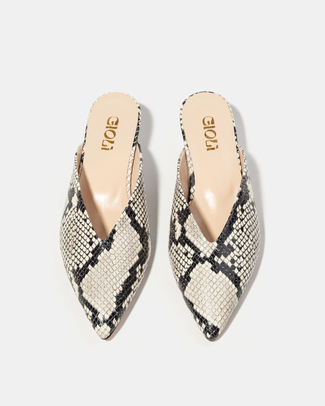 Кожаные мюли с принтом питона - Image 3 of 5
