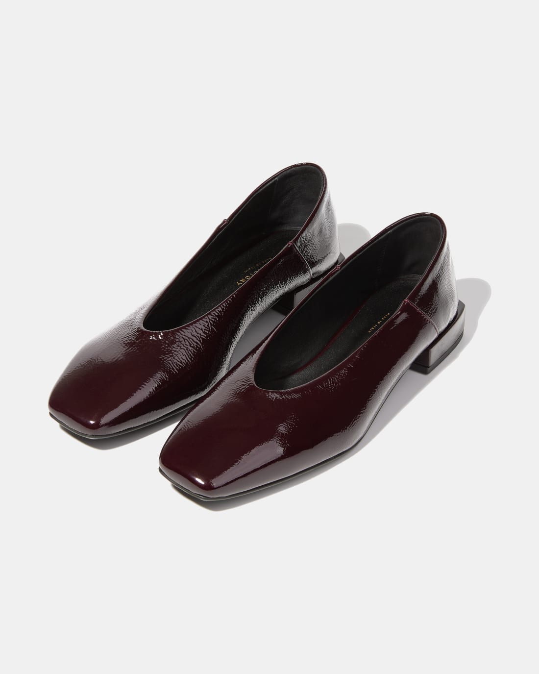 Темно-бордовые лаковые туфли - Image 2 of 6