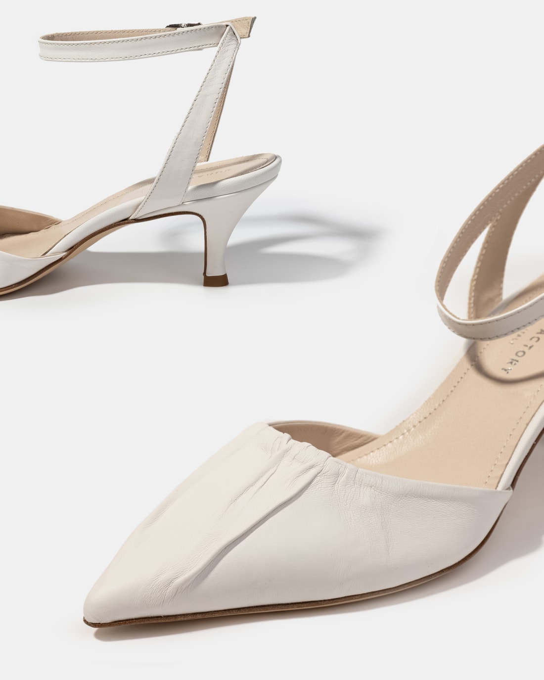 Белые туфли из натуральной кожи - Image 4 of 5