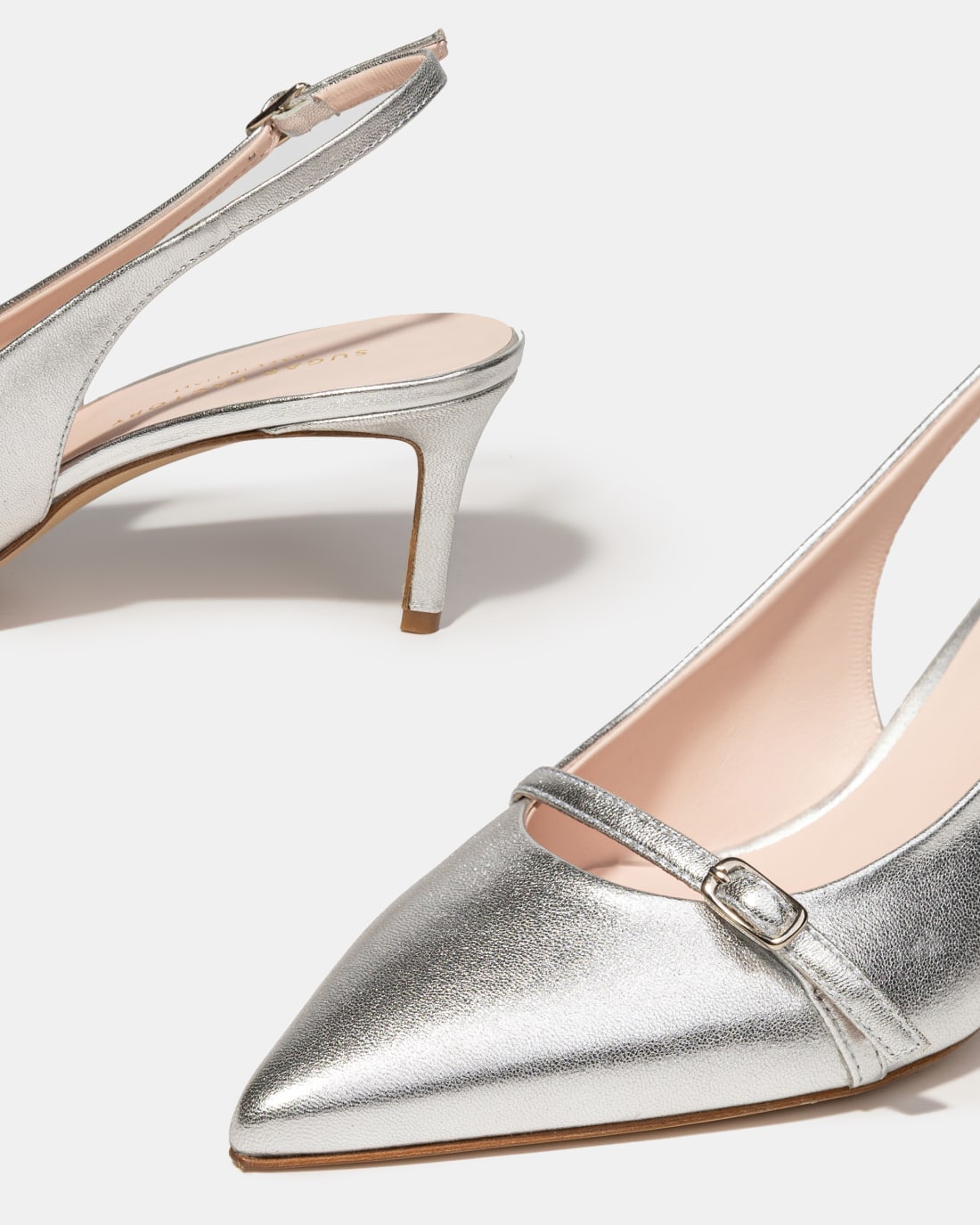 Серебристые туфли из натуральной кожи - Image 4 of 5