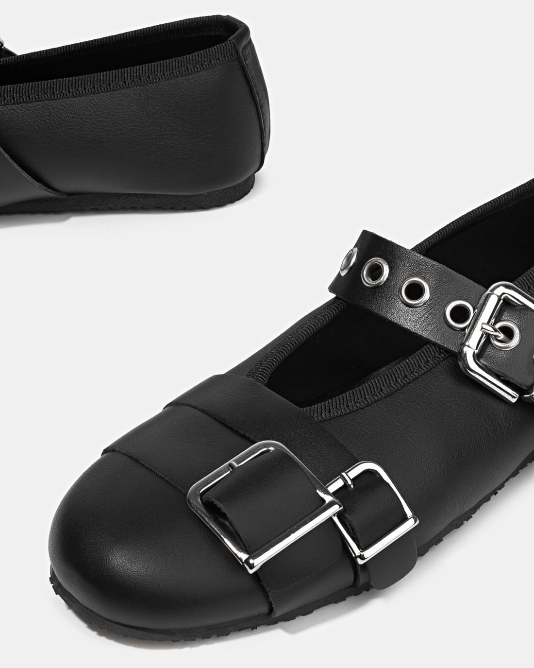 Черные кожаные туфли с пряжкой - Image 5 of 5