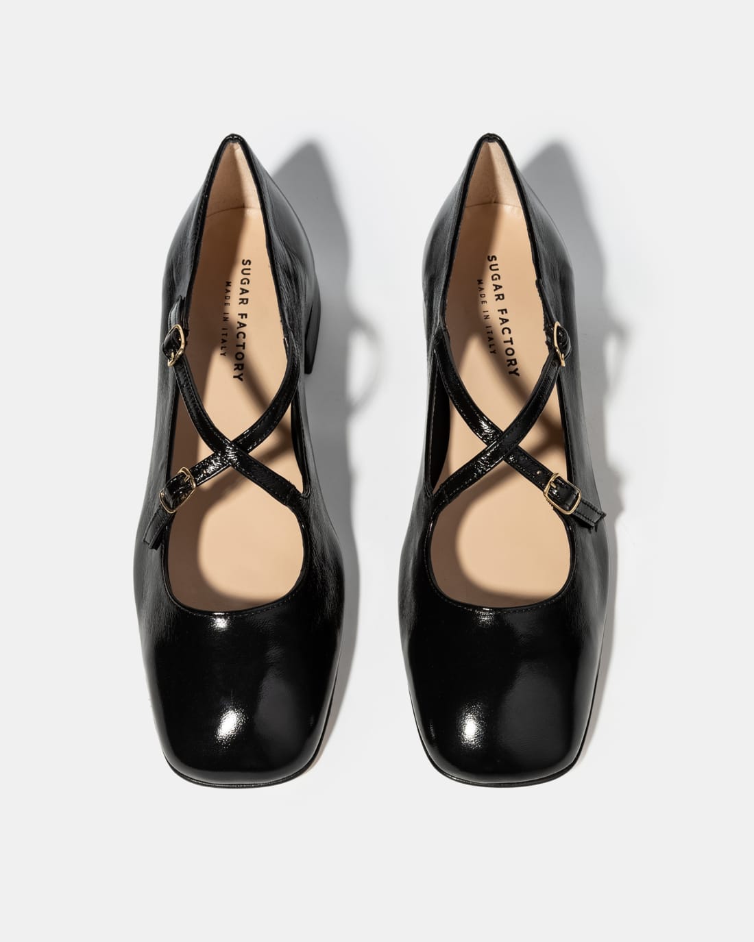 Черные кожаные туфли на низком каблуке - Image 3 of 5