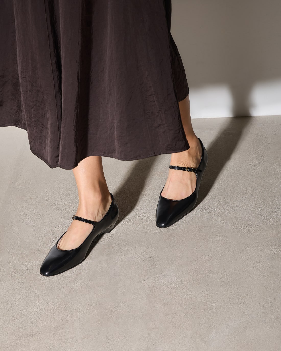 Черные кожаные туфли на ремешке - Image 6 of 6