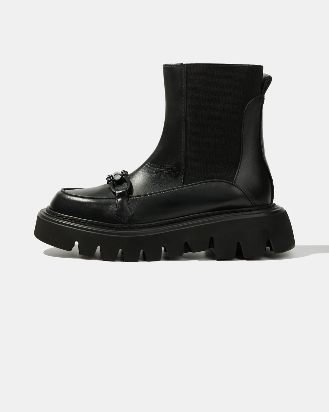 Черные кожаные челси - Main image