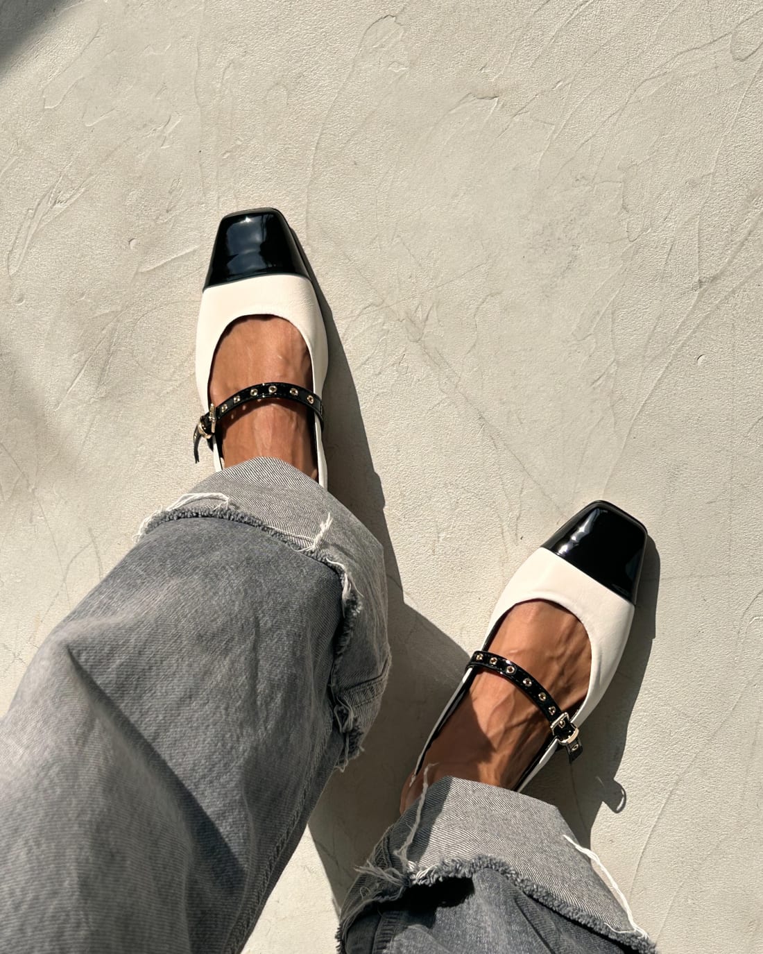 Черно-белые кожаные туфли - Image 5 of 5