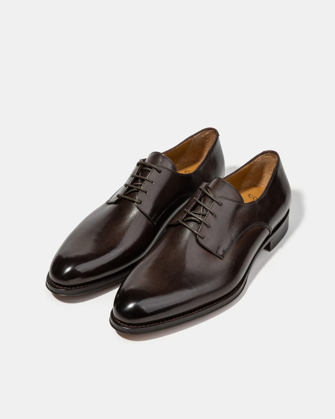 Тёмно-коричневые кожаные туфли - Image 2 of 5