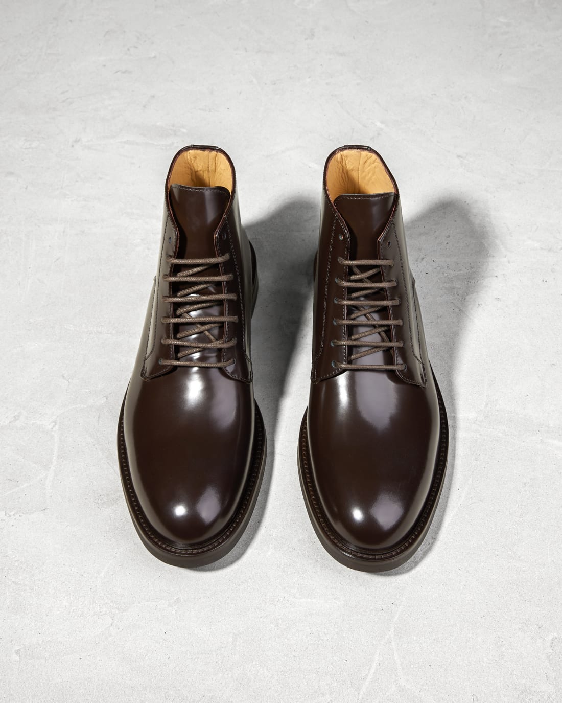 Темно-коричневые кожаные ботинки - Image 3 of 5