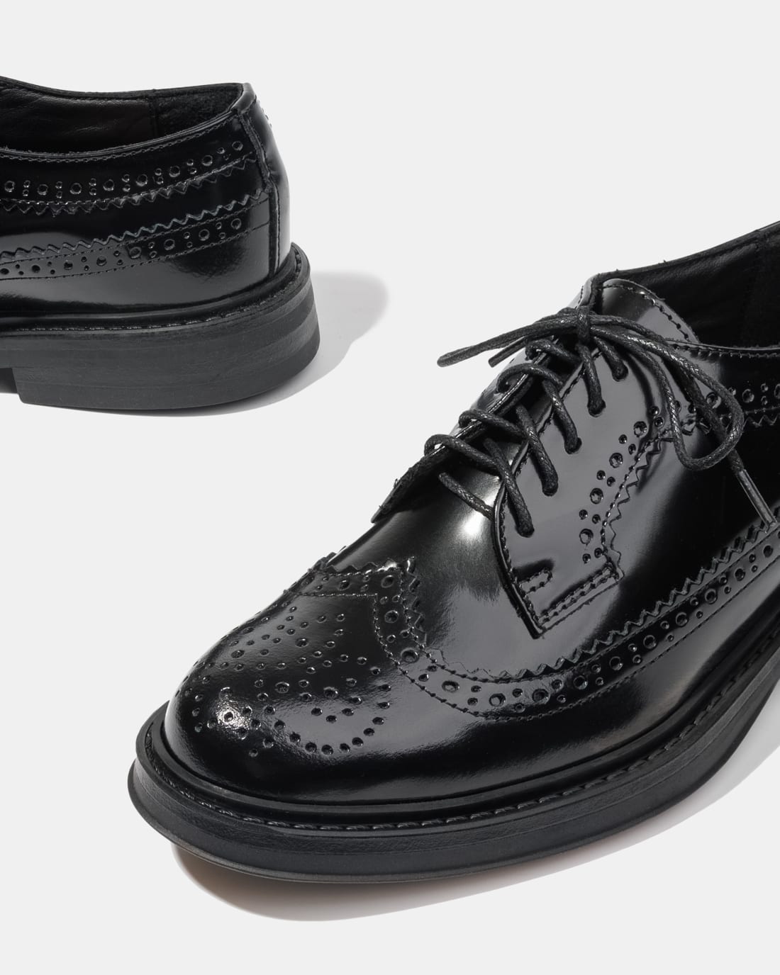 Черные кожаные броги, классический стиль - Image 4 of 4
