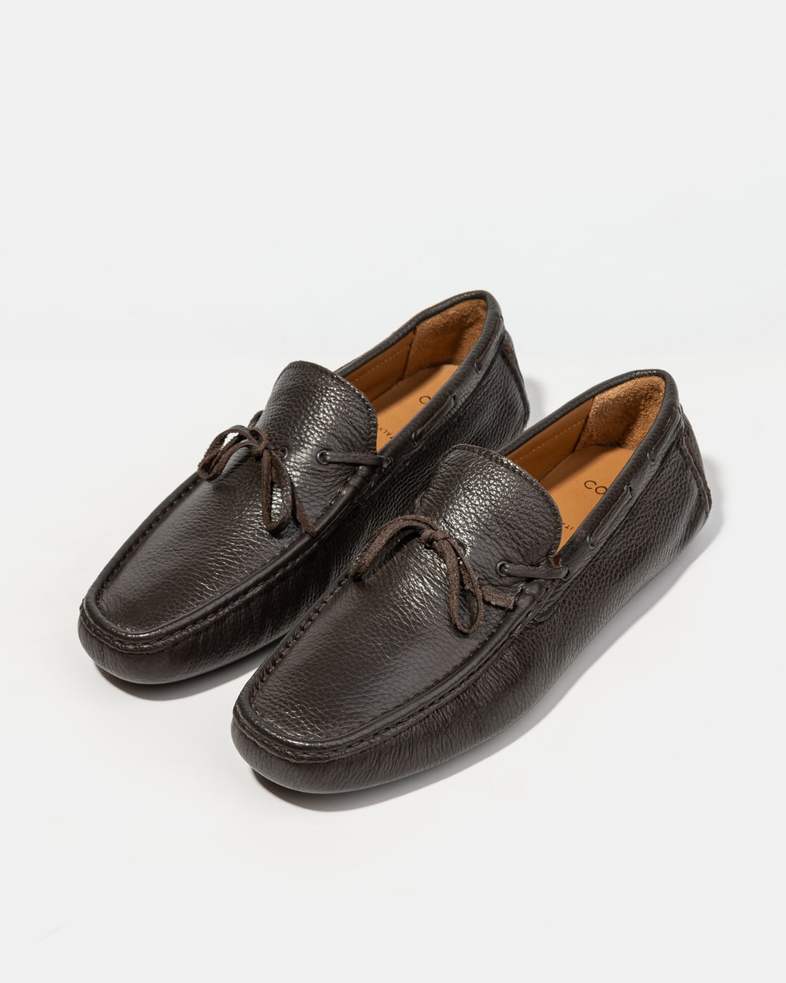 Темно-коричневые кожаные мокасины - Image 2 of 5