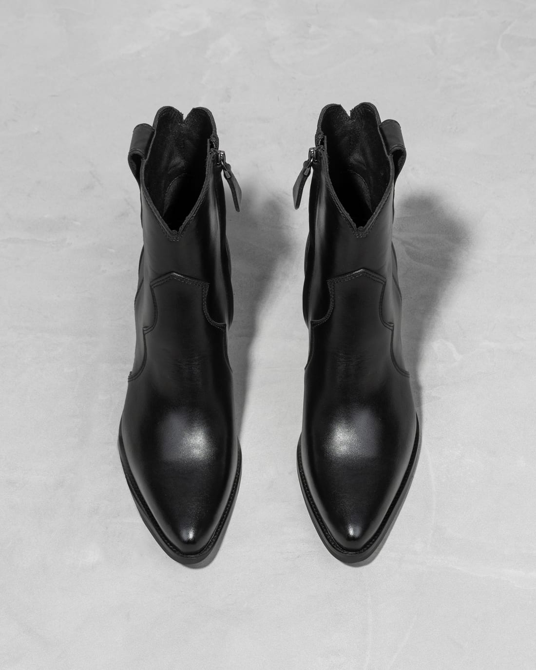 Кожаные казаки на высоком каблуке - Image 3 of 4