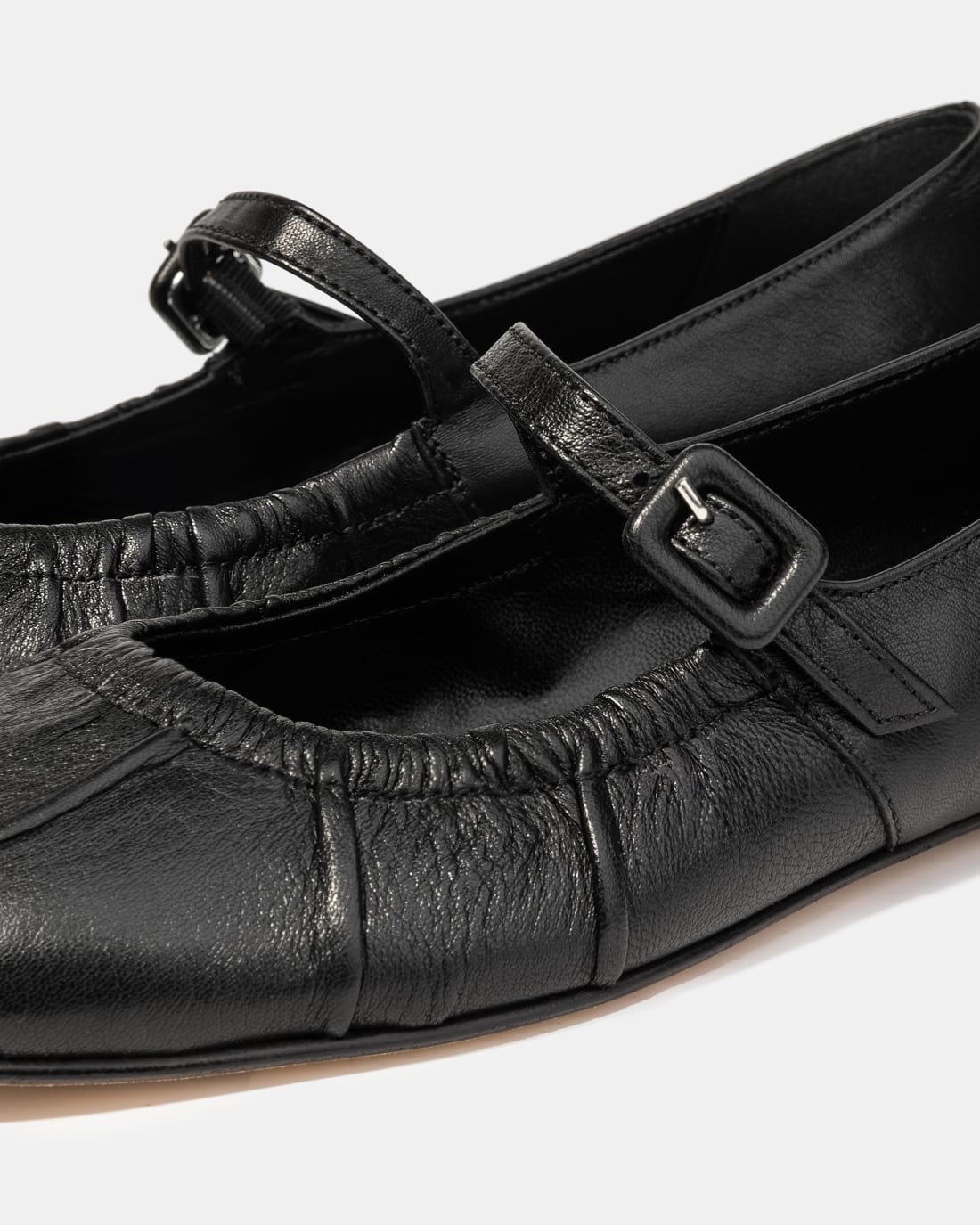 Черные классические балетки из натуральной кожи - Image 4 of 4