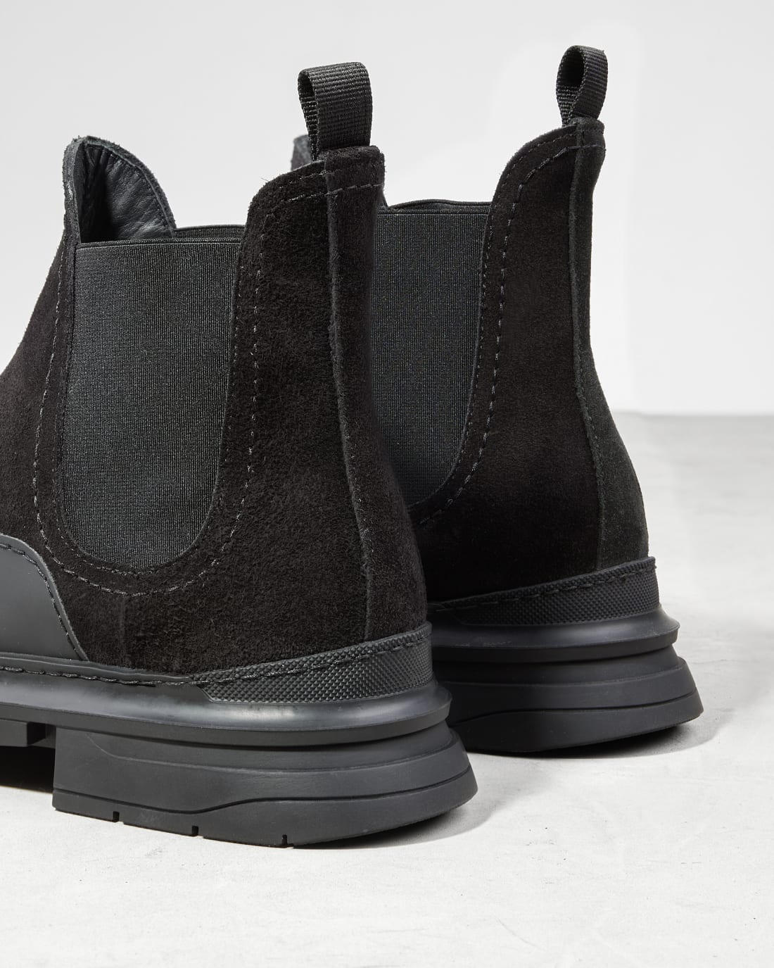 Черные замшевые ботинки, классический стиль - Image 4 of 5