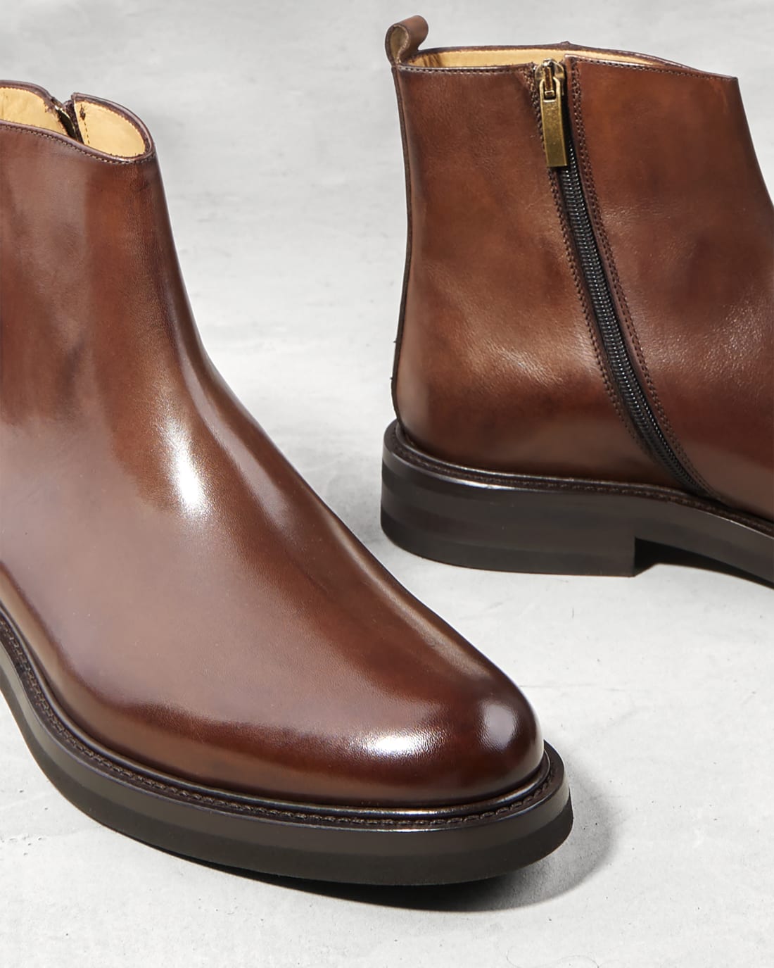 Коричневые ботинки из натуральной кожи - Image 4 of 5
