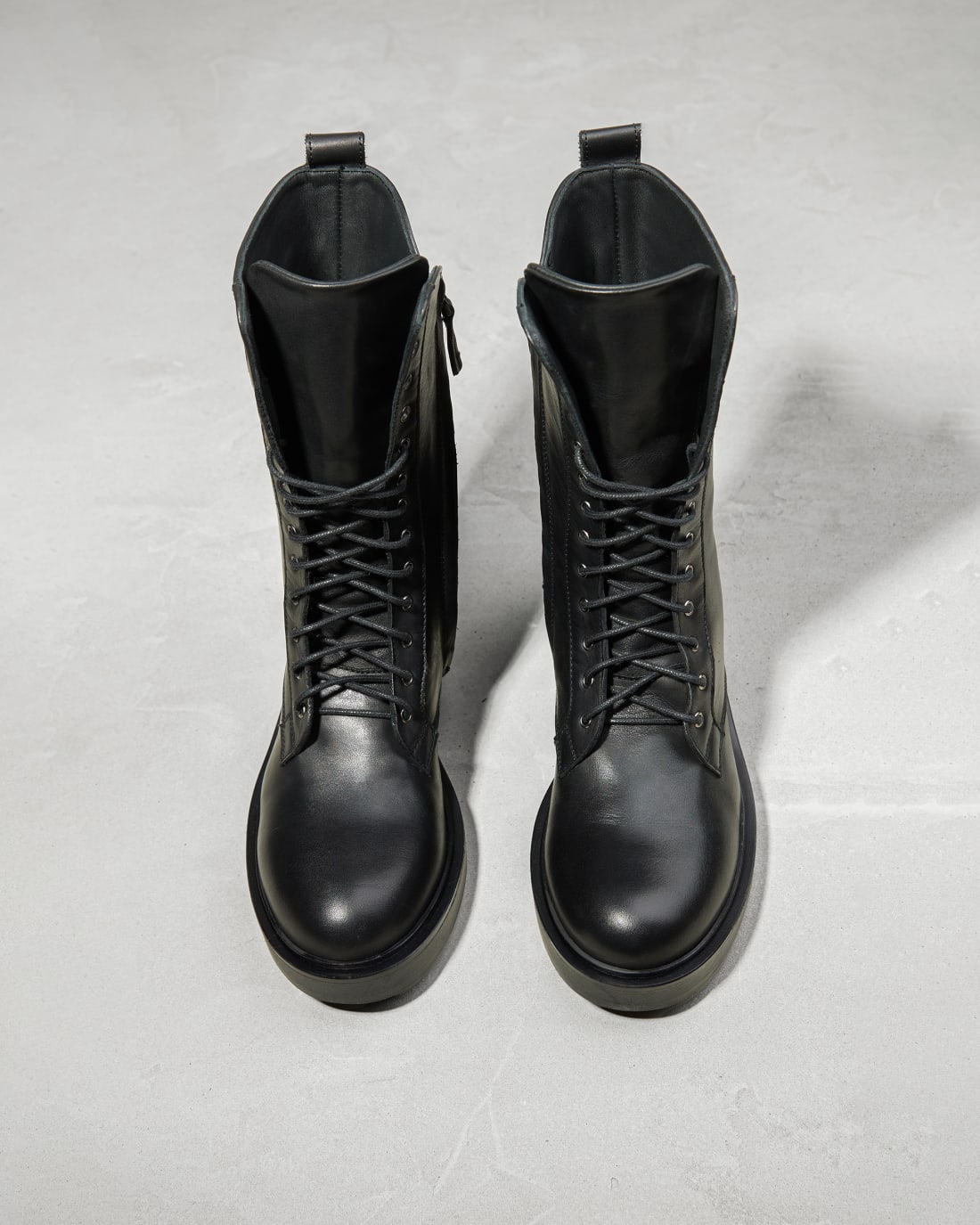Черные кожаные ботинки на шнуровке - Image 3 of 6