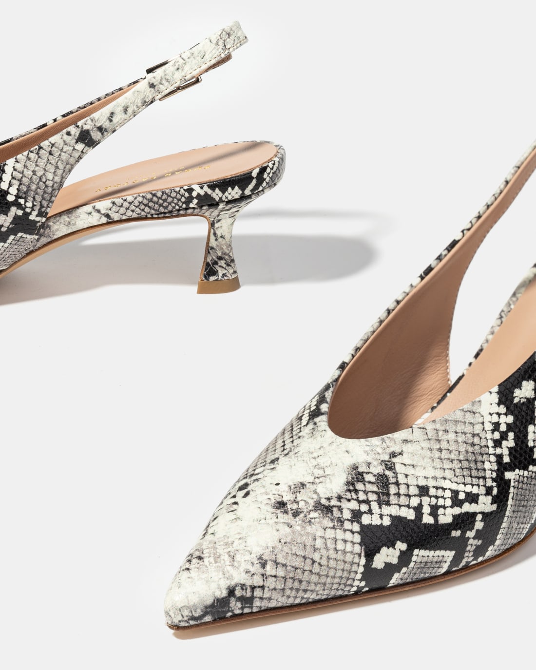 Кожаные туфли с принтом питона - Image 4 of 5