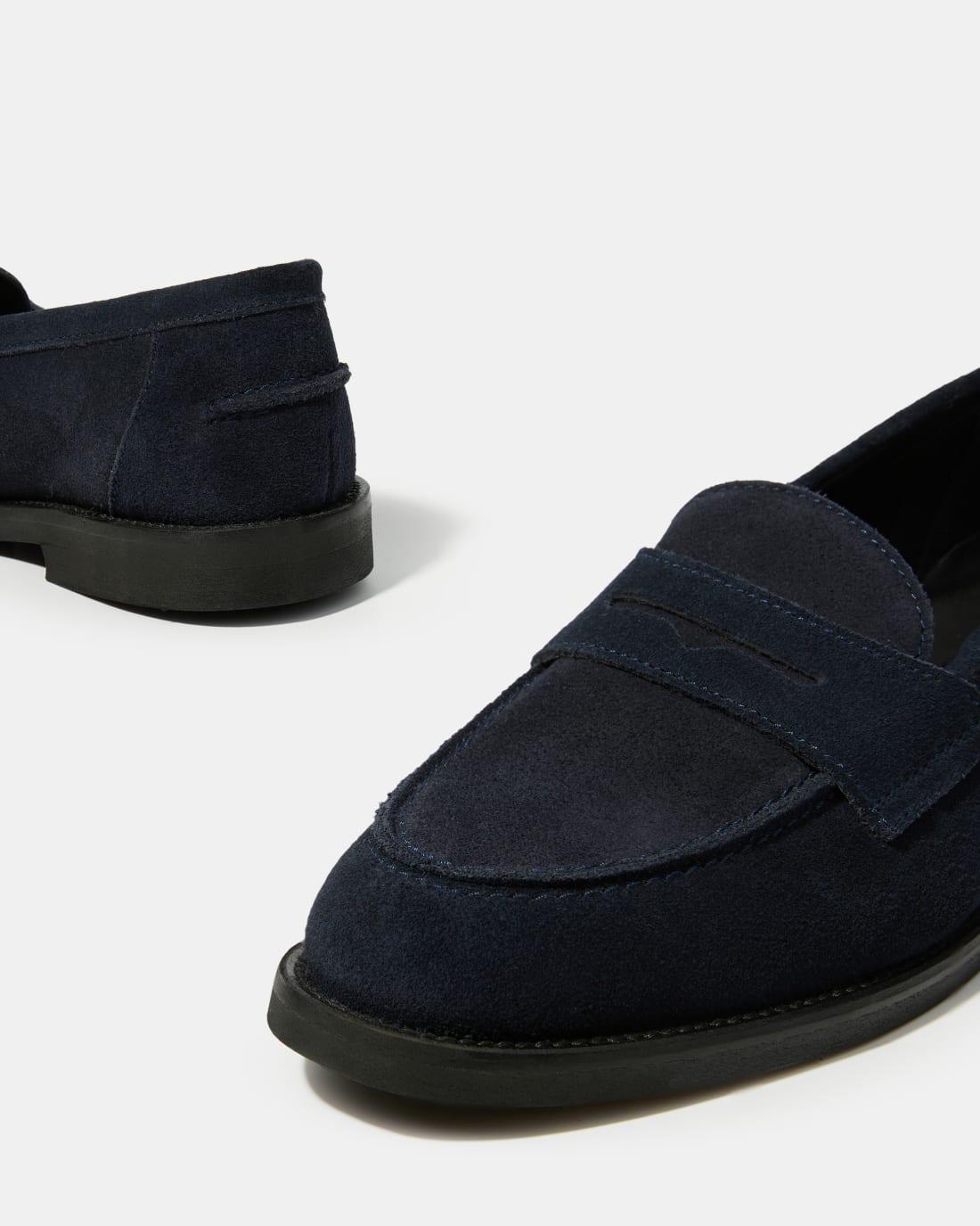 Темно-синие замшевые лоферы - Image 4 of 6
