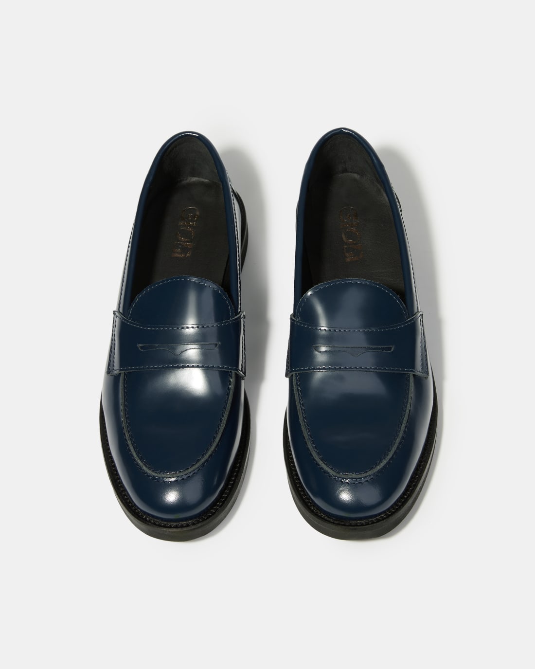 Синие кожаные лоферы - Image 3 of 6