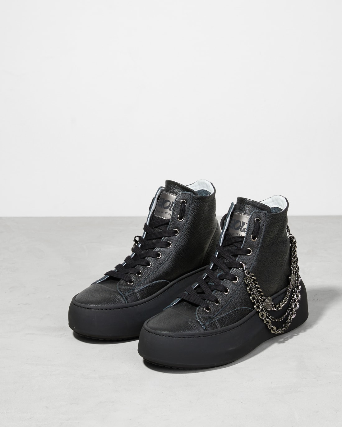 Черные кожаные кеды - Image 2 of 4