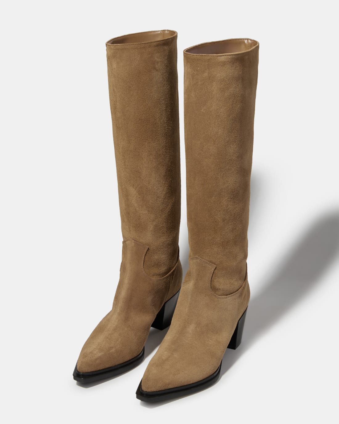 Коричневые сапоги из натуральной замши - Image 2 of 4