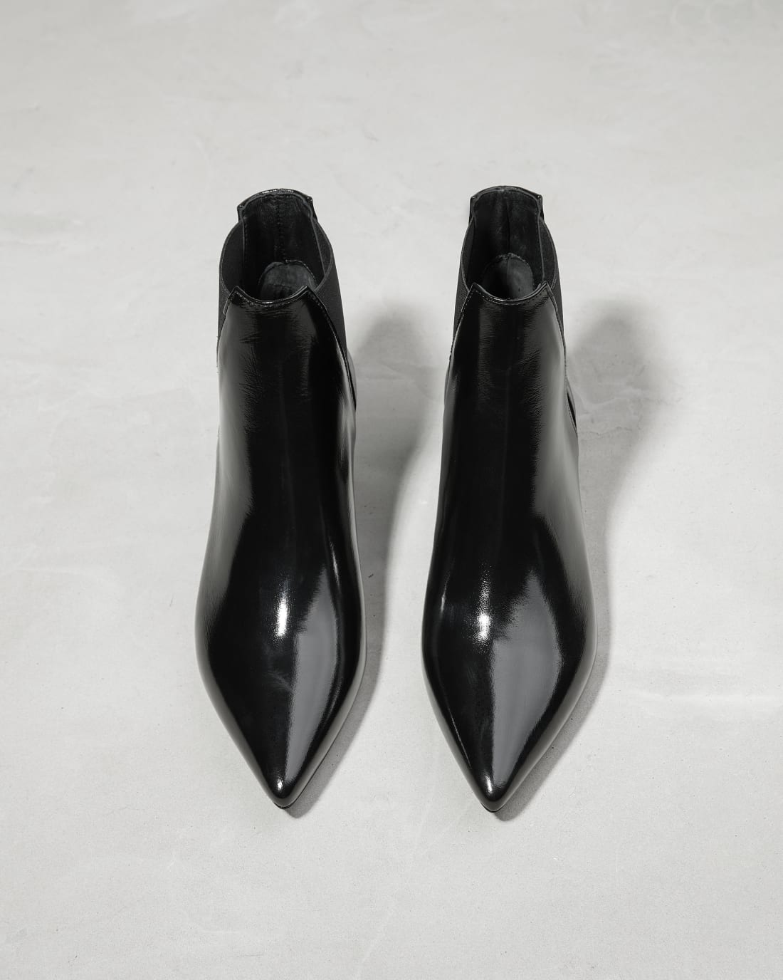 Черные лакированные ботильоны на каблуке - Image 2 of 4