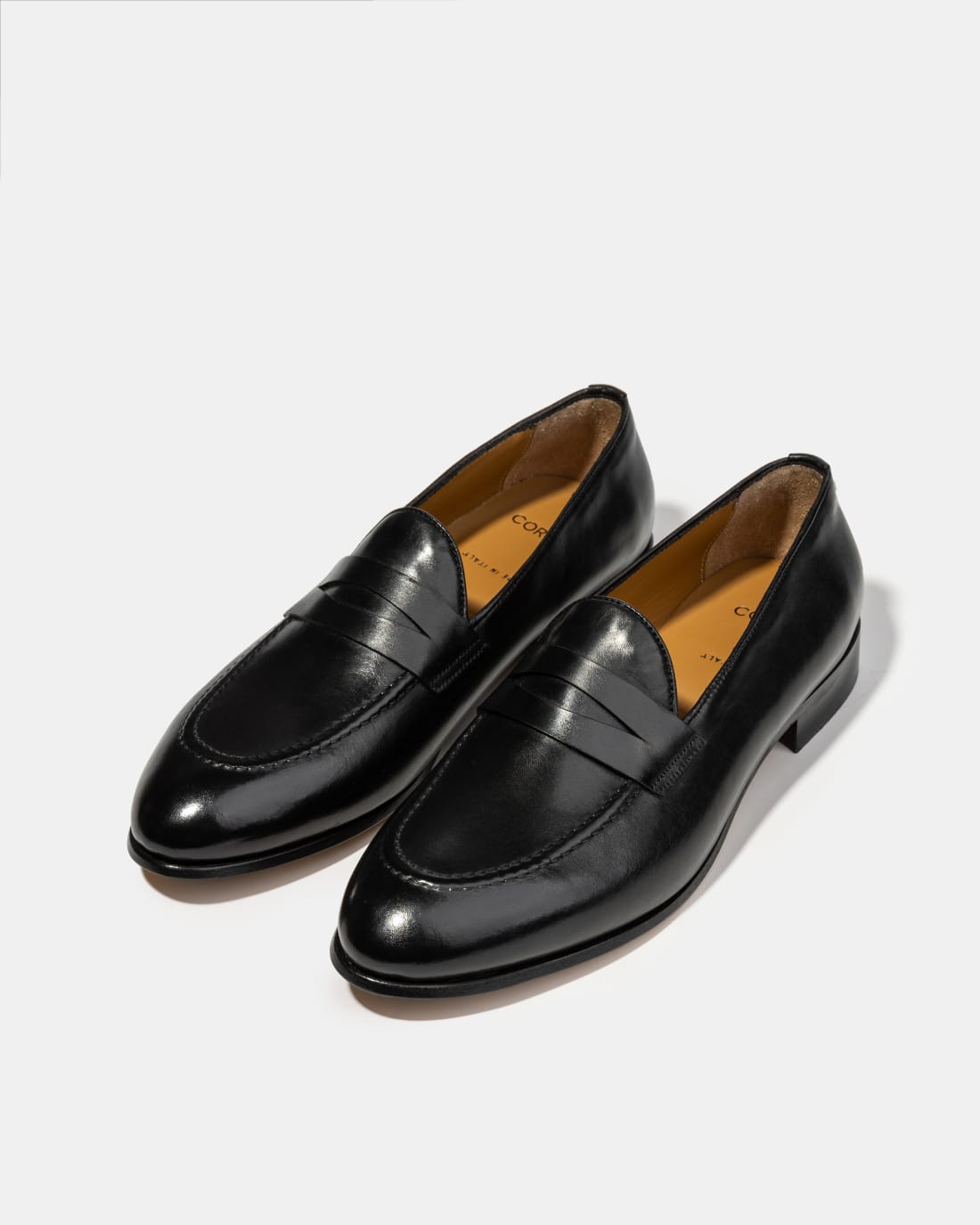 Черные кожаные классические лоферы - Image 2 of 5