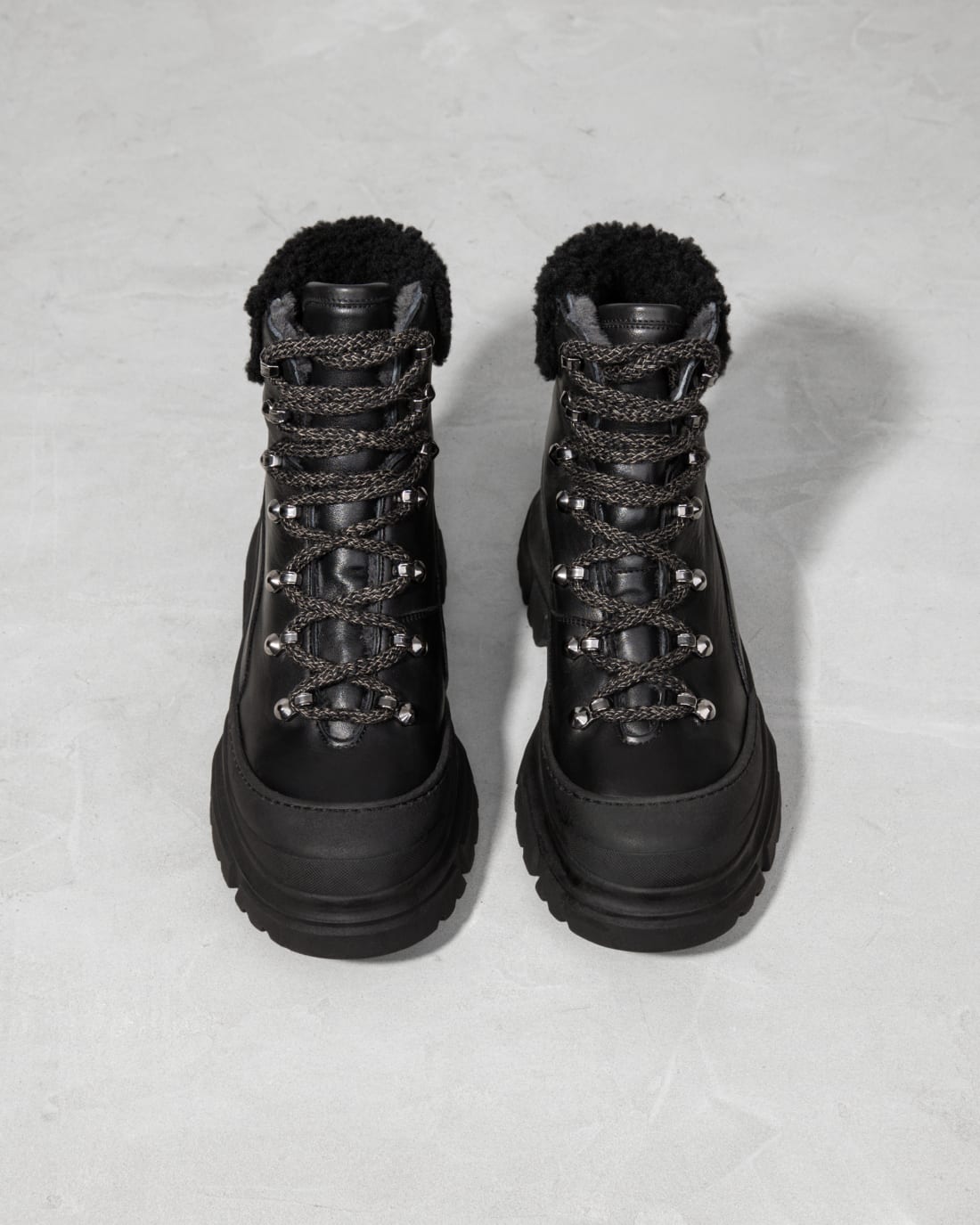 Черные зимние кожаные ботинки - Image 3 of 7