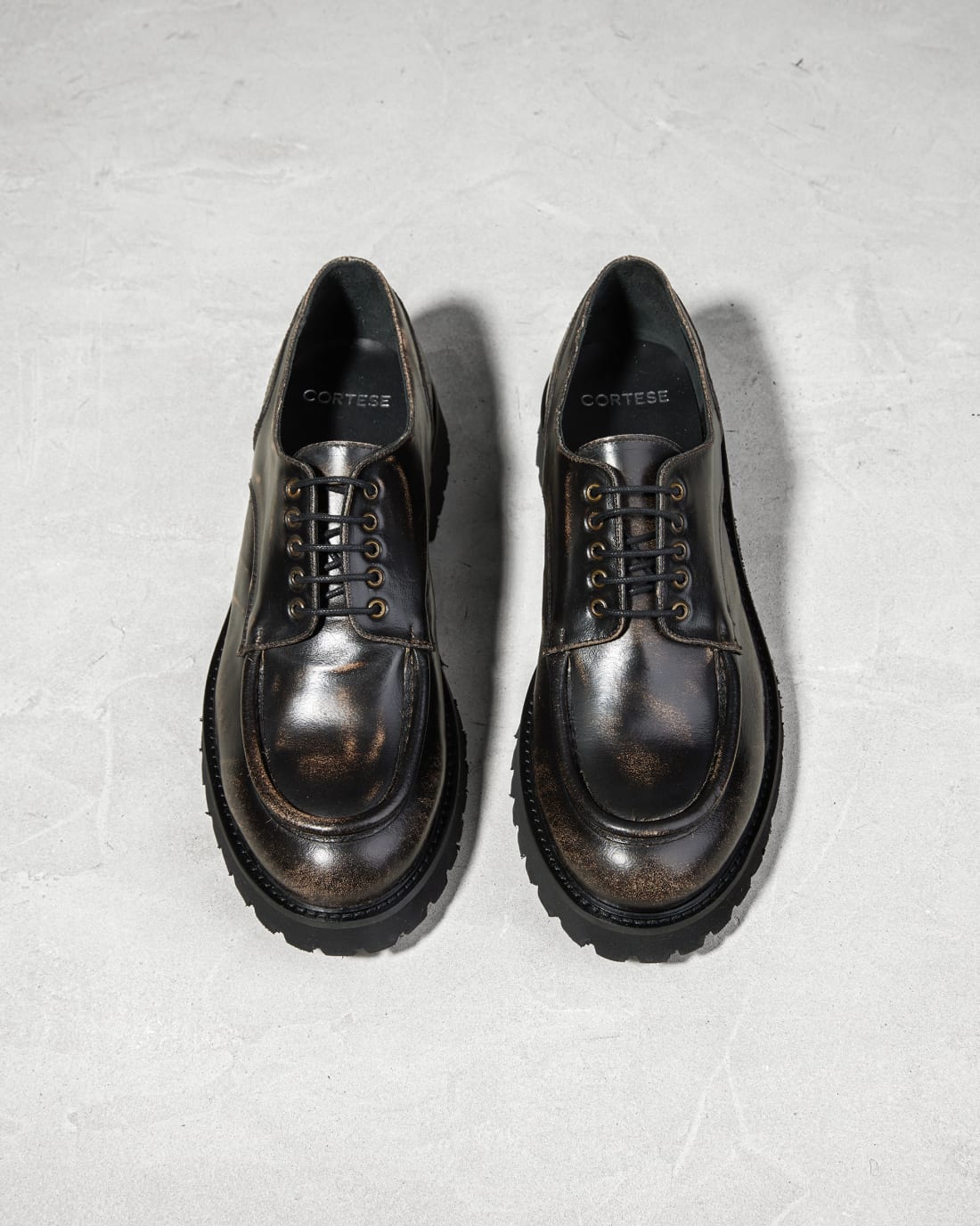 Темно-коричневые кожаные полуботинки - Image 3 of 5