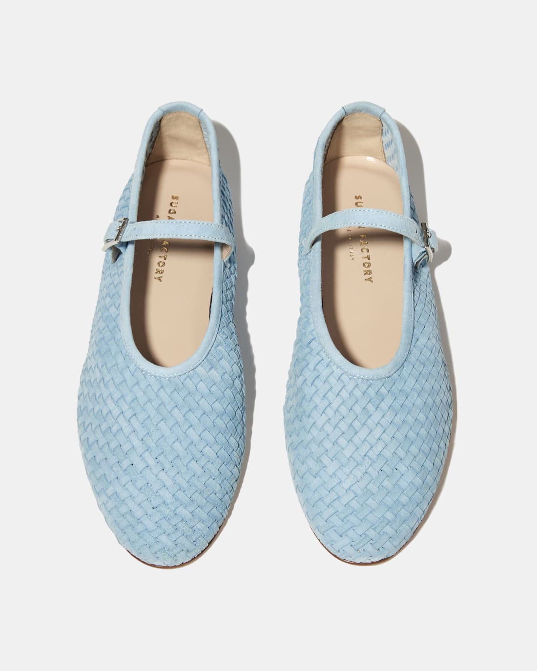 Голубые замшевые балетки - Image 3 of 5