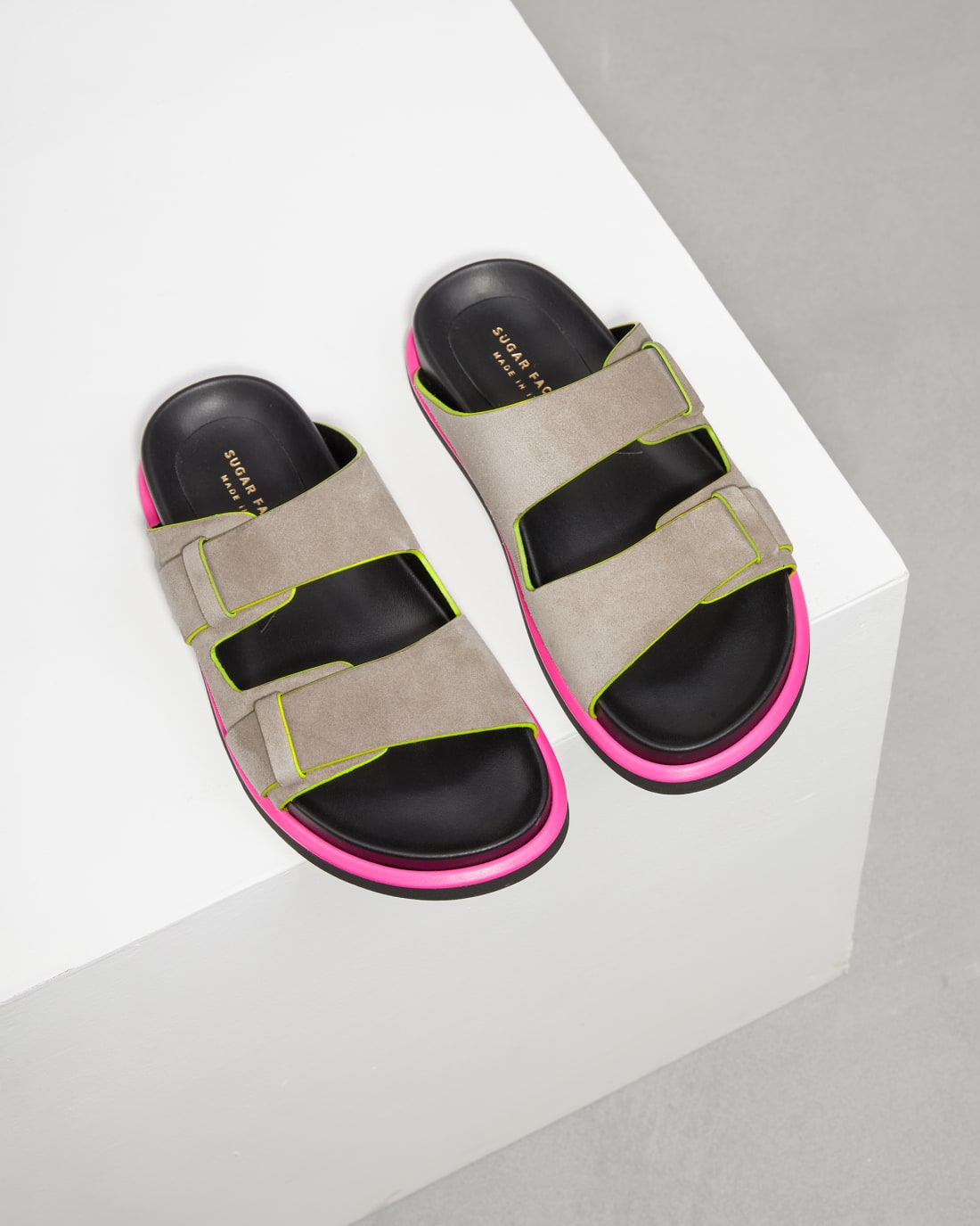 Бежевые замшевые шлепанцы - Image 2 of 6