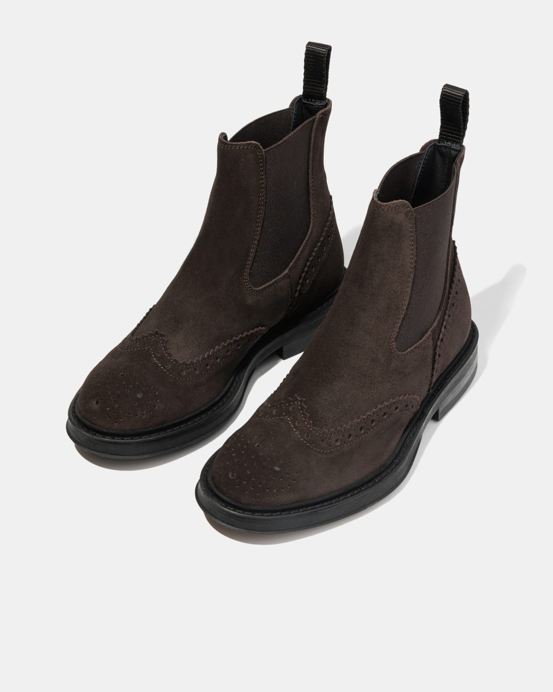 Темно-коричневые замшевые ботинки Chelsea - Image 2 of 4