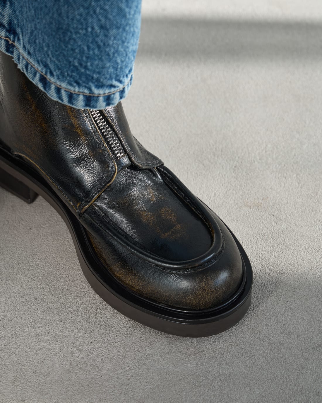 Черные ботинки из натуральной кожи - Image 5 of 6