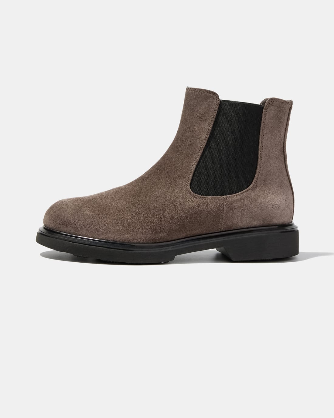 Серые замшевые ботинки-челси