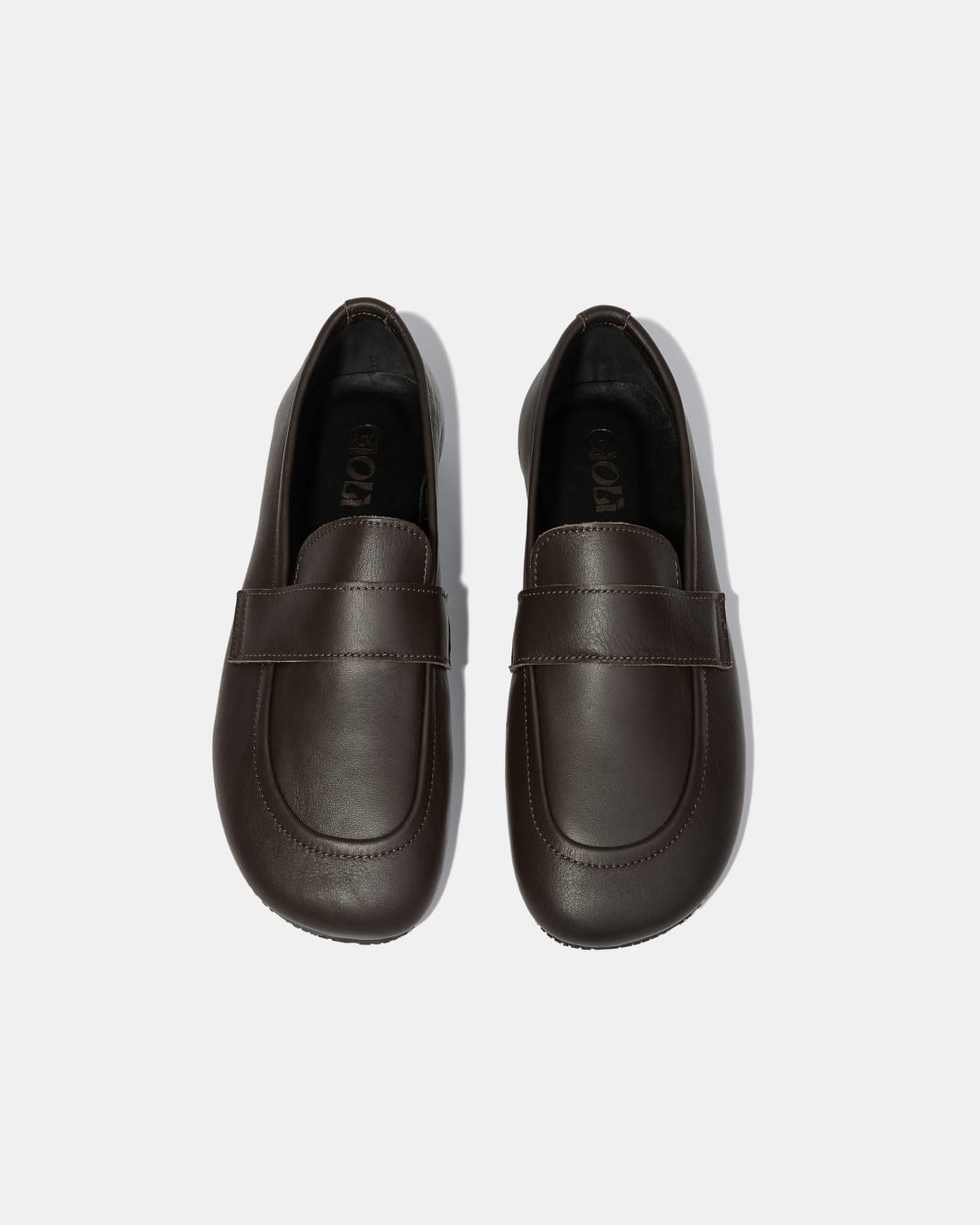 Темно-коричневые кожаные мокасины - Image 3 of 6