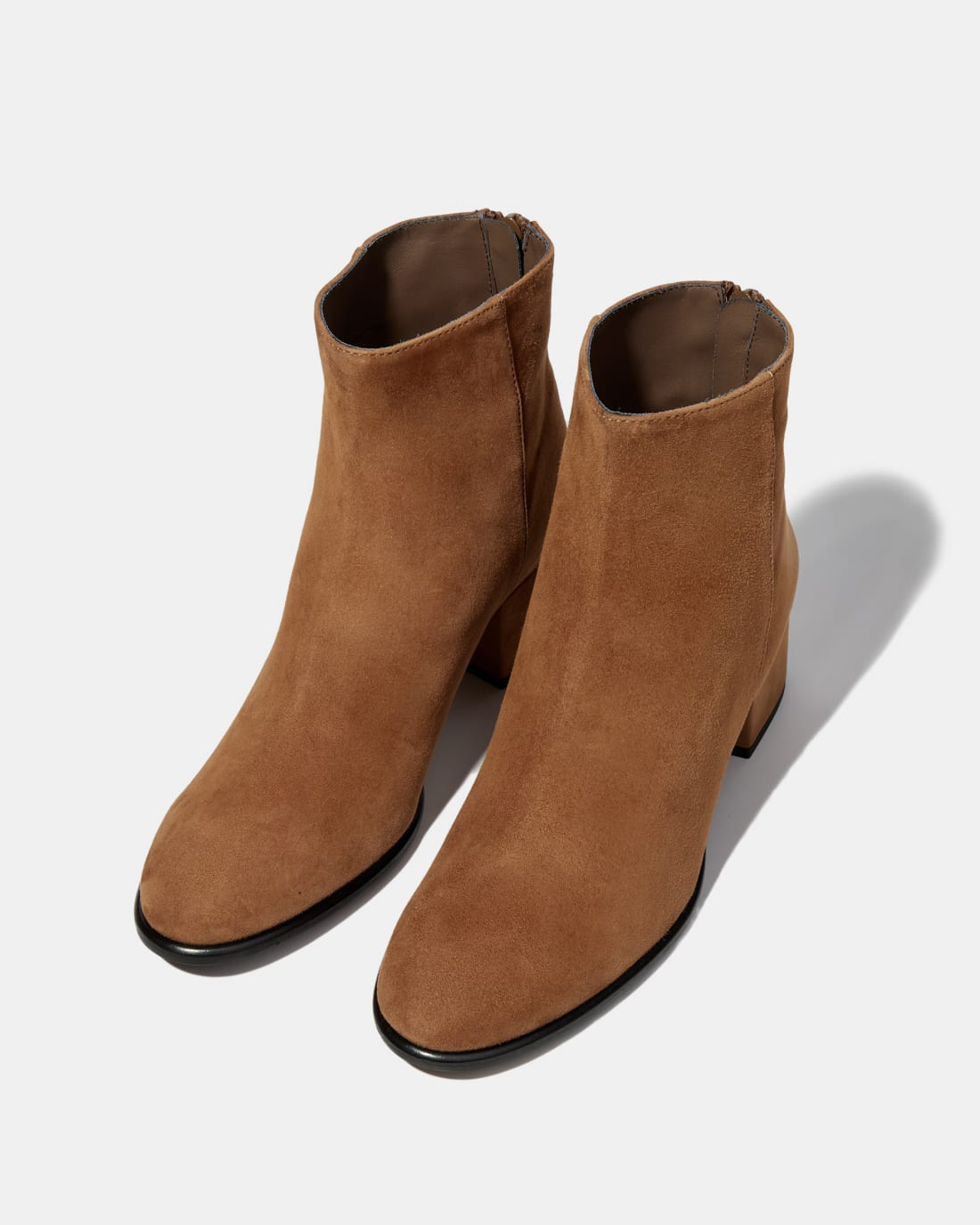 Коричневые замшевые ботильоны на каблуке - Image 2 of 4