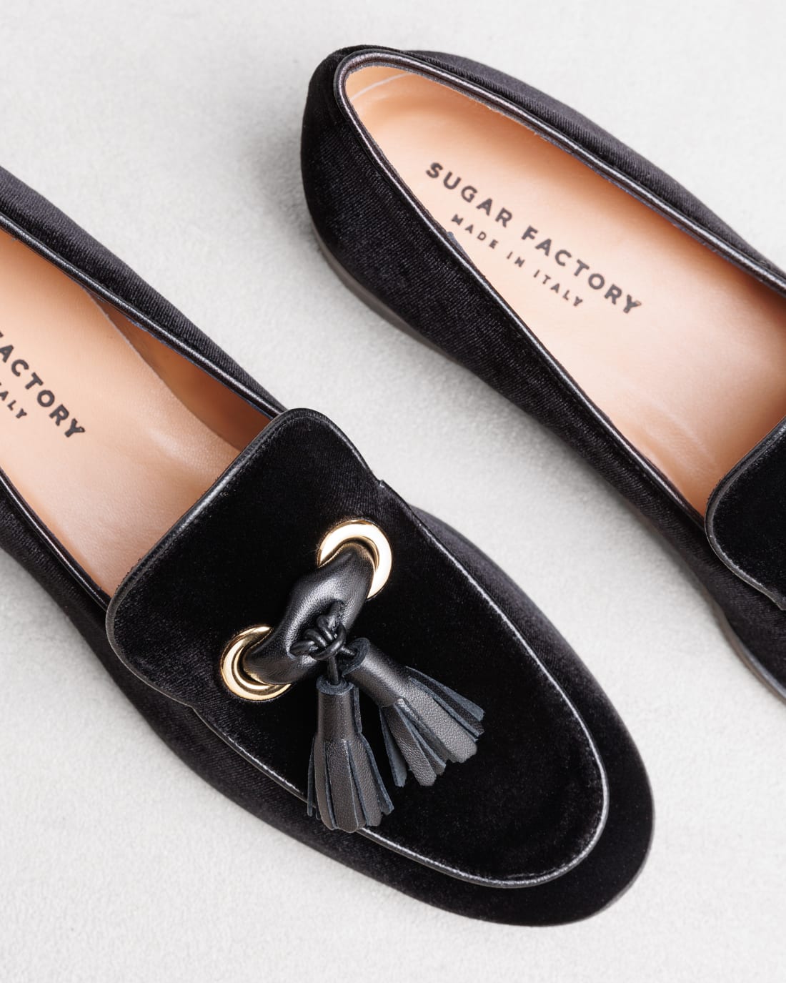 Черные бархатные лоферы - Image 4 of 6