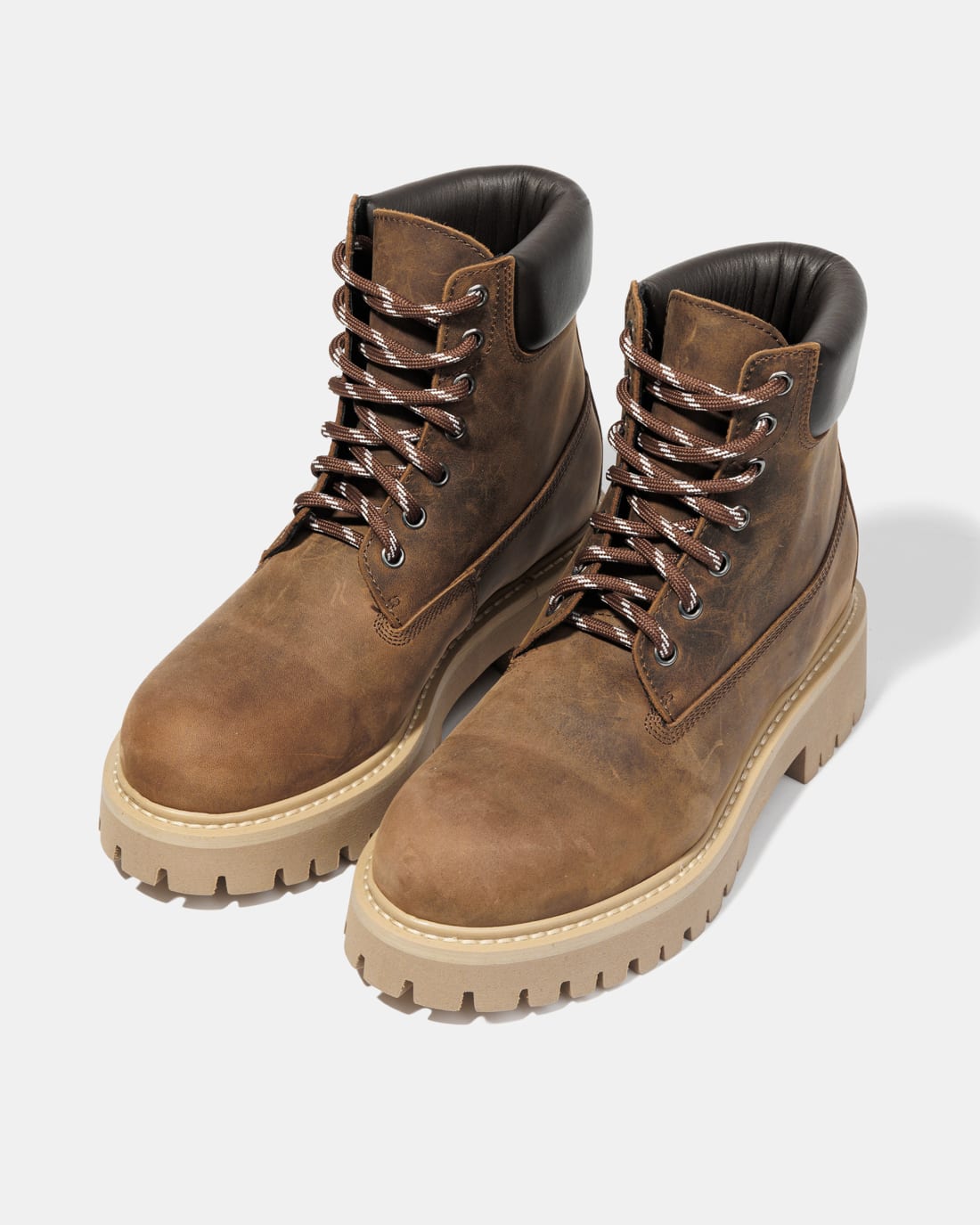 Кожаные ботинки темно-коричневый стиль - Image 2 of 5