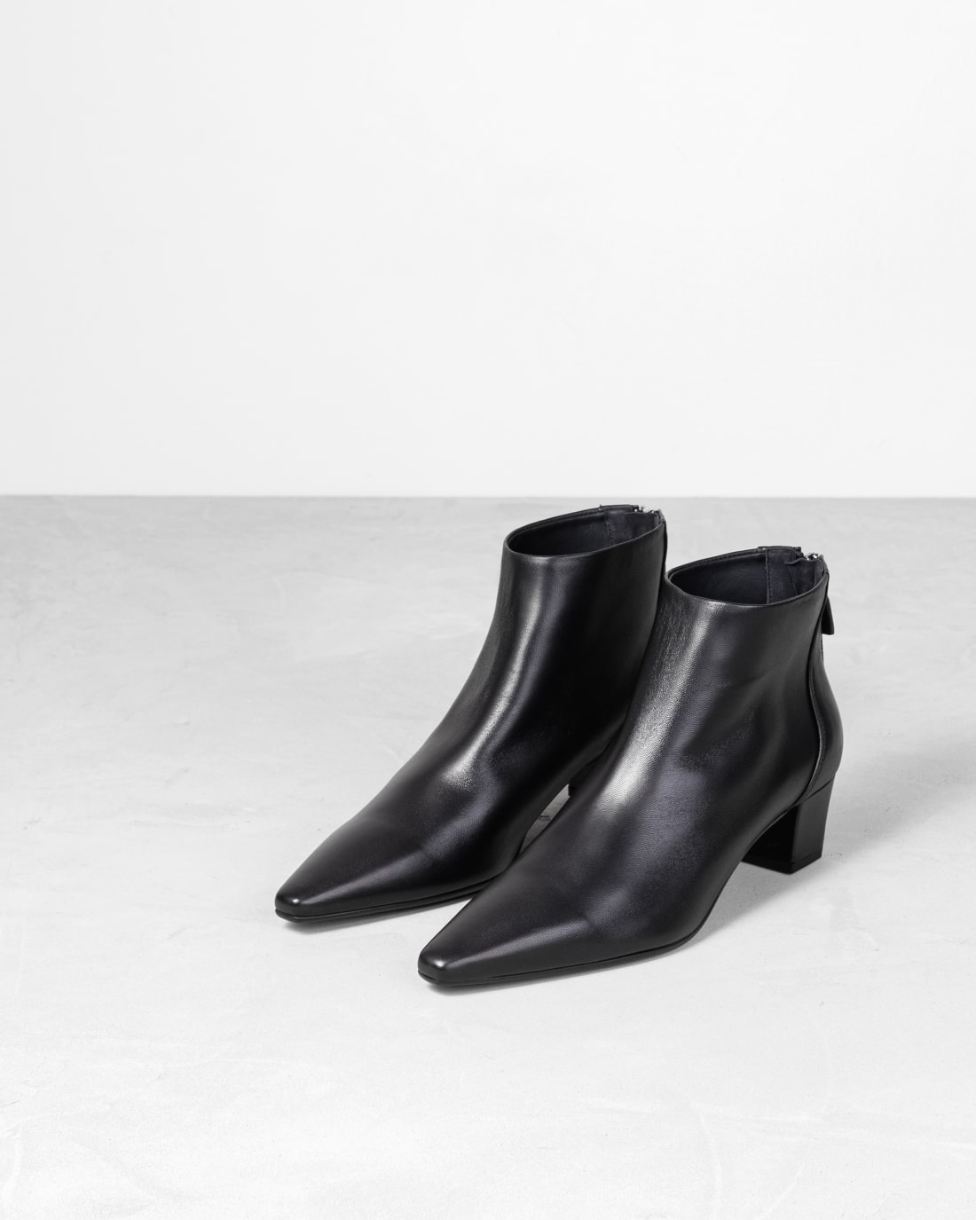 Черные классические кожаные ботильоны - Image 2 of 5