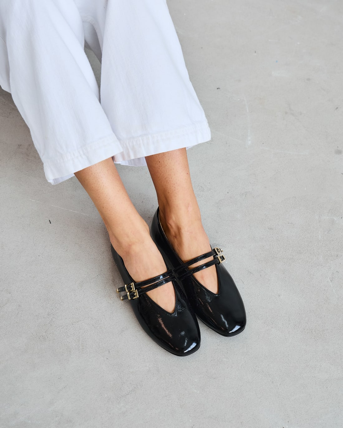 Черные лакированные балетки - Image 6 of 6