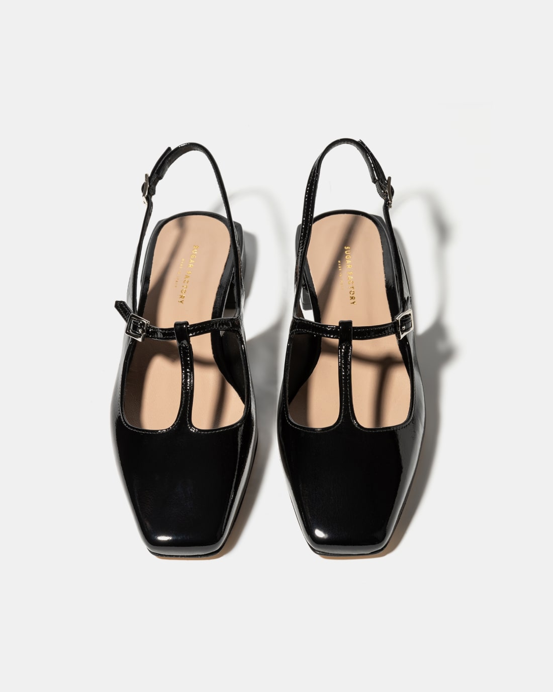Черные лакированные туфли с ремешками - Image 3 of 5
