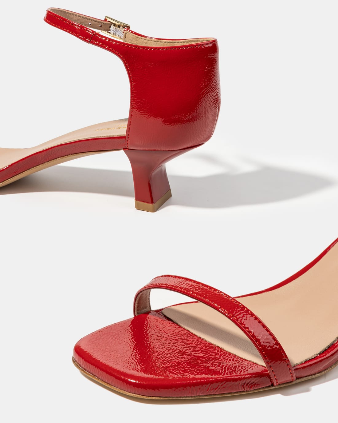 Красные кожаные босоножки - Image 4 of 4