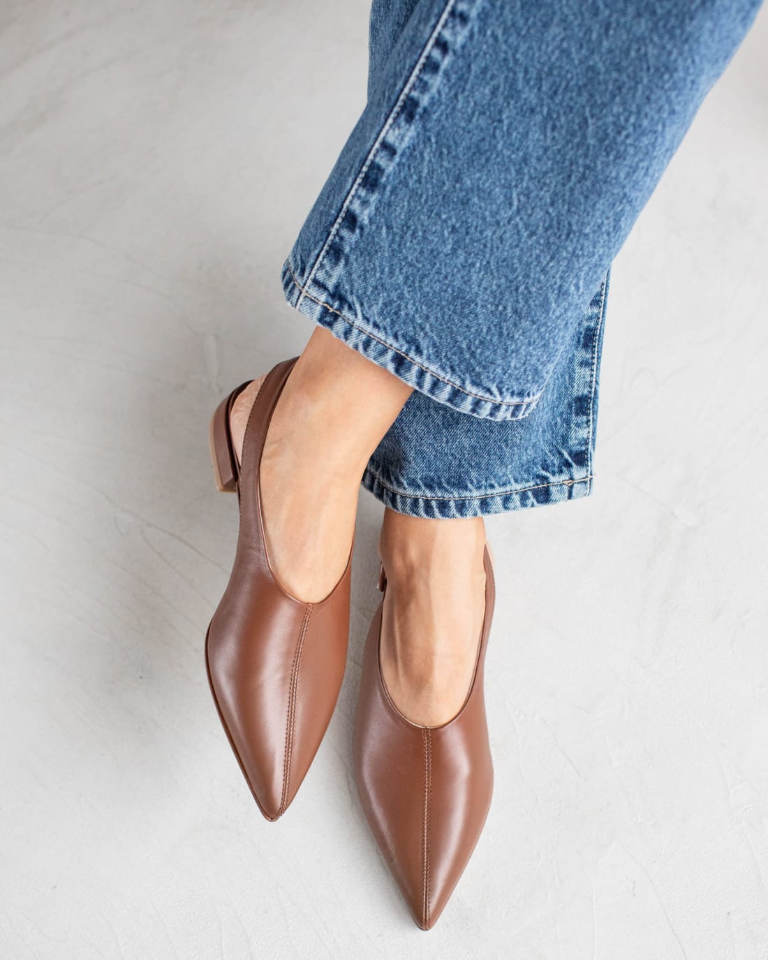 Коричневые туфли на низком каблуке - Image 5 of 5