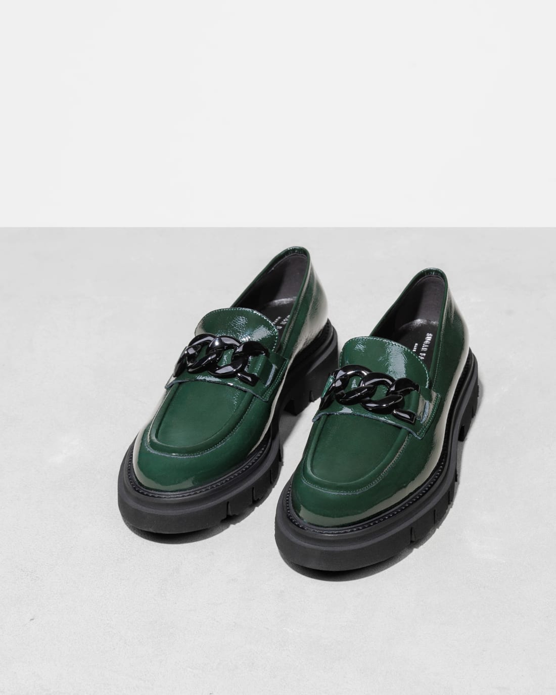 Темно-зеленые лакированные лоферы - Image 2 of 5