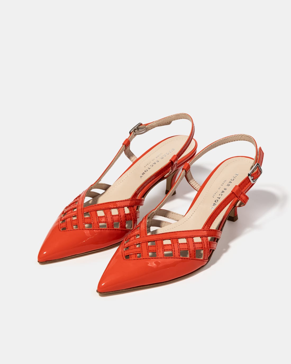 Красные лакированные туфли на каблуке - Image 2 of 5