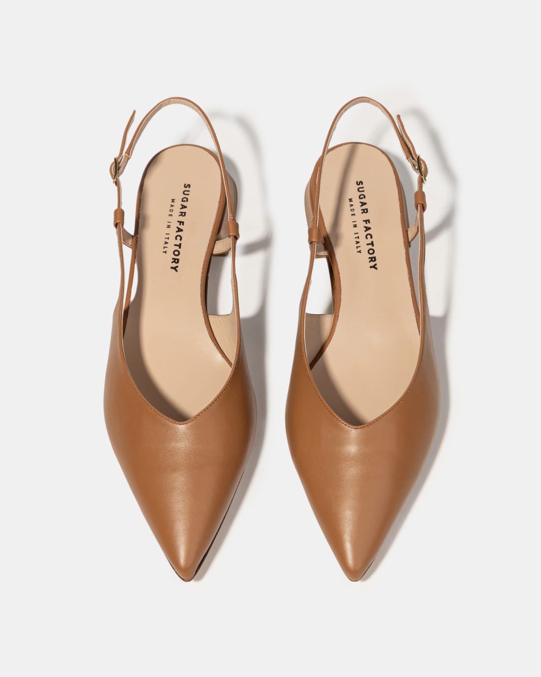 Коричневые кожаные туфли на ремешке - Image 3 of 4